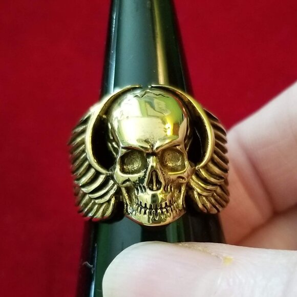 Angel skull ring, NWOT - Picture 1 of 11